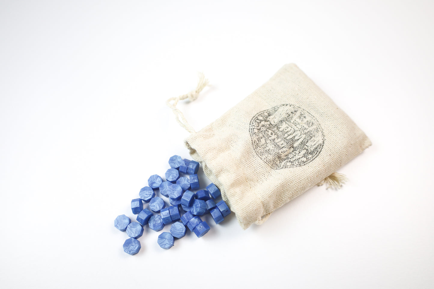 Blue Steel Wax Seal Beads